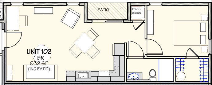 Apartment for Rent: Apt 102 - 517 18th Street, Altoona PA
