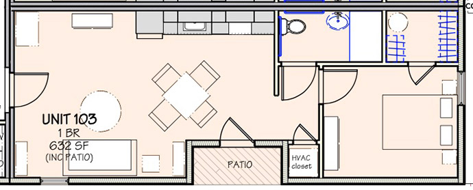 Apartment for Rent: Apt 103 - 517 18th Street, Altoona PA