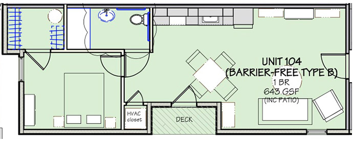 Apartment for Rent: Apt 104 - 517 18th Street, Altoona PA