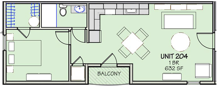 Apartment for Rent: Apt 204 - 517 18th Street, Altoona PA